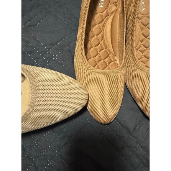 VIVAIA size 8 / 8.5 (39) almond toe wedge Tamia camel tan - NEW - Picture 4 of 7